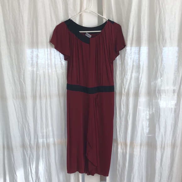 philosophy di alberta ferretti wine color dress size 4 worn once! - Picture 4 of 13